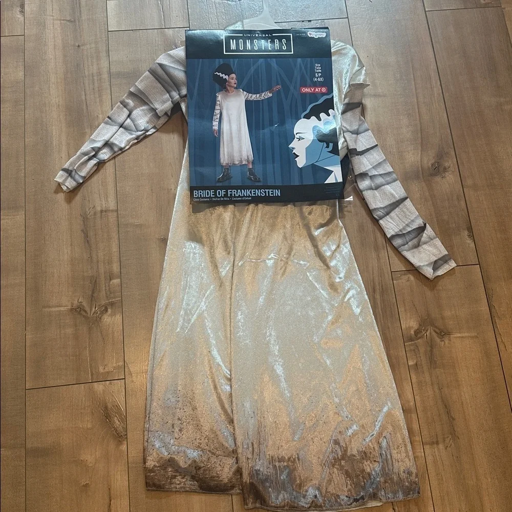 NWT Universal Studios Monsters Bride of Frankenstein Classic Costume Dress S & M